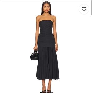 A.L.C. Black Strapless Dress